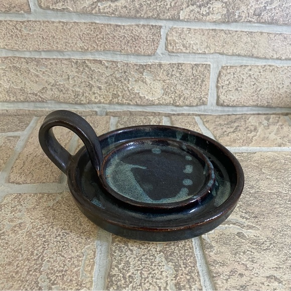 Stegall Pottery Candle Holder SIGNED - Picture 2 of 8